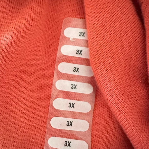 Studio Works Cardigan Sweater Womens 3X Rust Orange Full Zip Cotton Fall Autumn - Picture 5 of 8